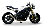 HP Corse Hydroform Satin Exhaust for Triumph Speed Triple 2005-2006 - HP Corse