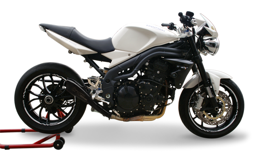 HP Corse Hydroform Black Exhaust for Triumph Speed Triple 2007-2010 - HP Corse