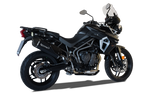 HP Corse SPS Carbon Black Exhaust for Triumph Tiger 800 2011-2020 - HP Corse