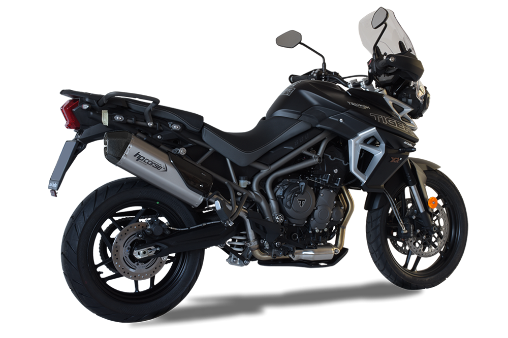 HP Corse SPS Carbon Titanium Exhaust for Triumph Tiger 800 2011-2020 - HP Corse