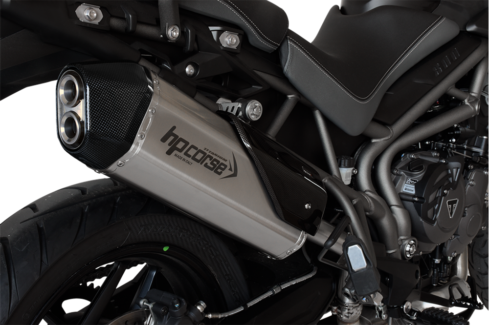 HP Corse SPS Carbon Titanium Exhaust for Triumph Tiger 800 2011-2020 - HP Corse