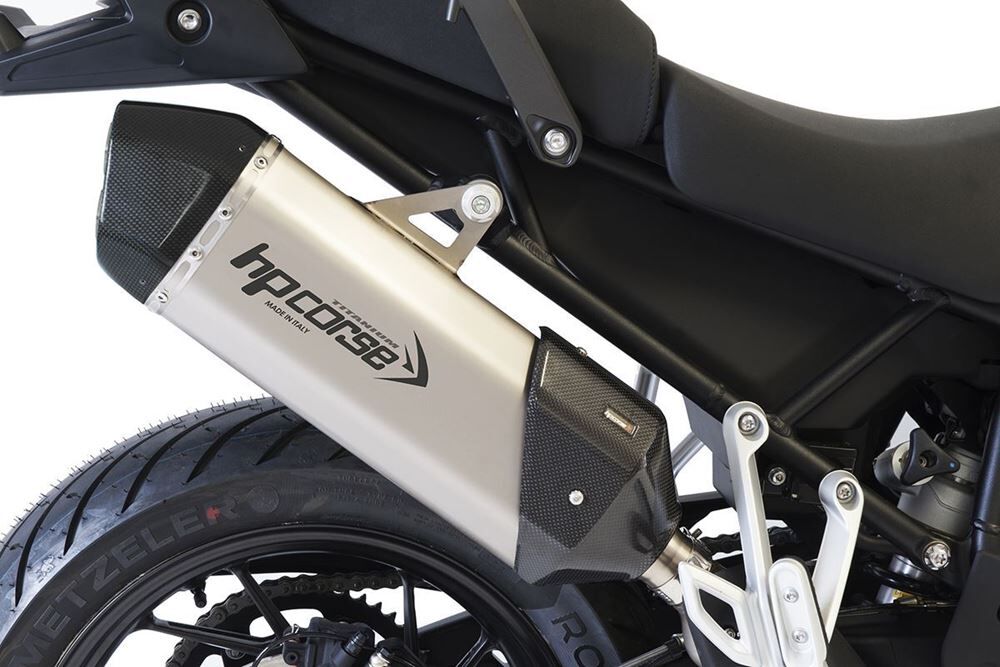 HP Corse SPS Carbon 350 Titanium Exhaust for Triumph Tiger 850-900 2020-2023 - HP Corse