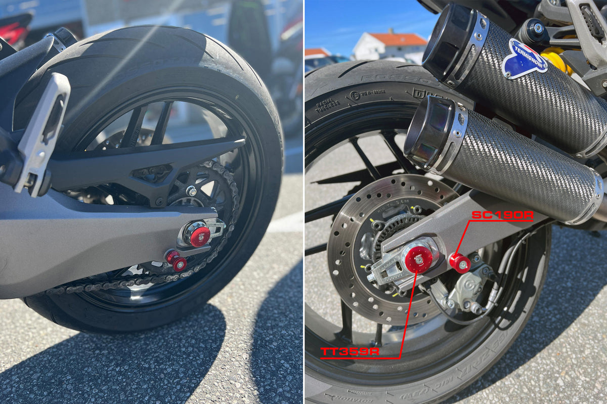 CNC Racing Swingarm Spools M6 - CNC Racing image 2