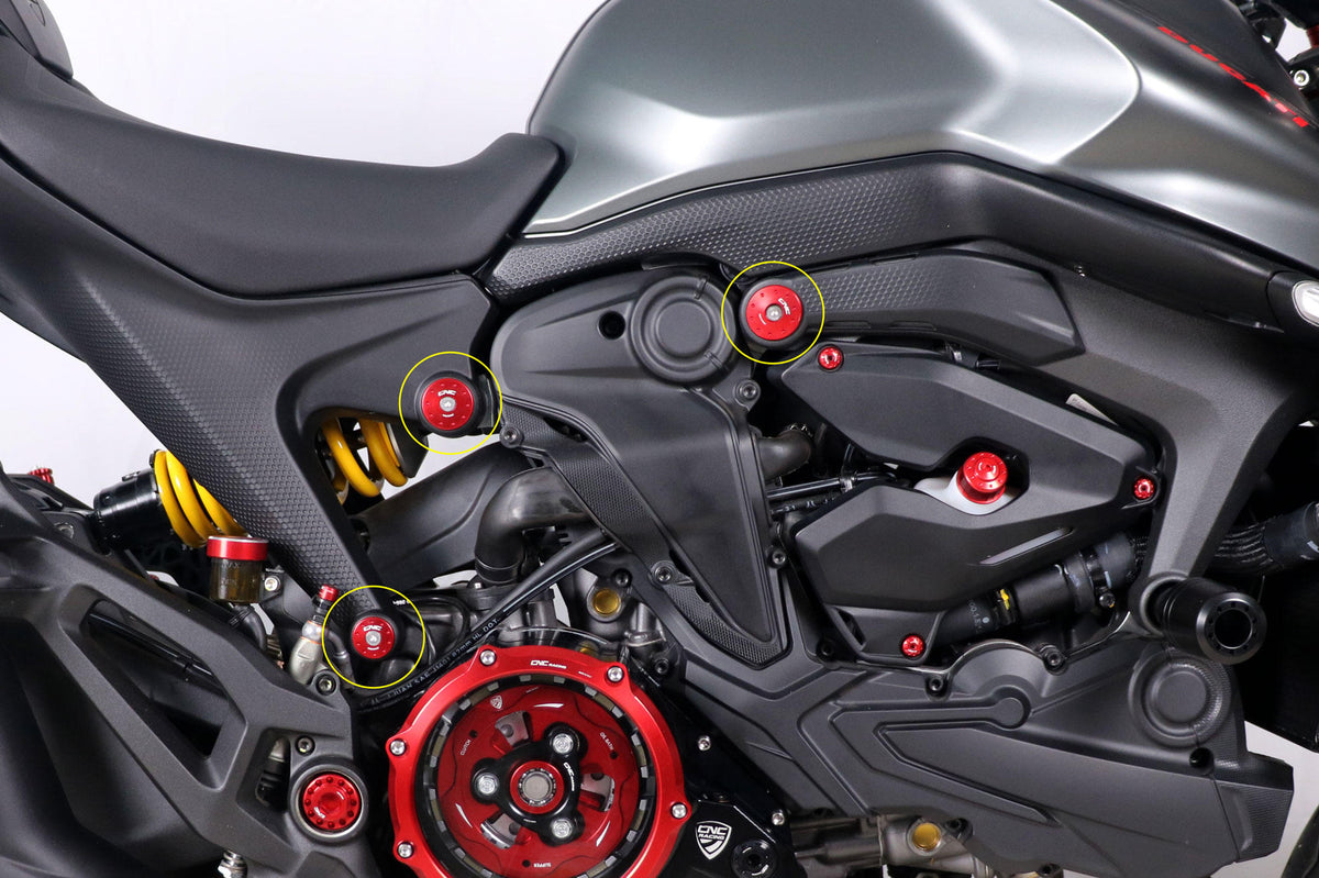 CNC Racing Frame Cap Kit for Ducati Monster 937 (to Be Mounted with TC325) - CNC Racing image 2