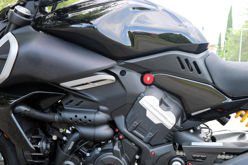 CNC Racing Frame Cap Kit for Ducati Diavel V4 - CNC Racing image 2