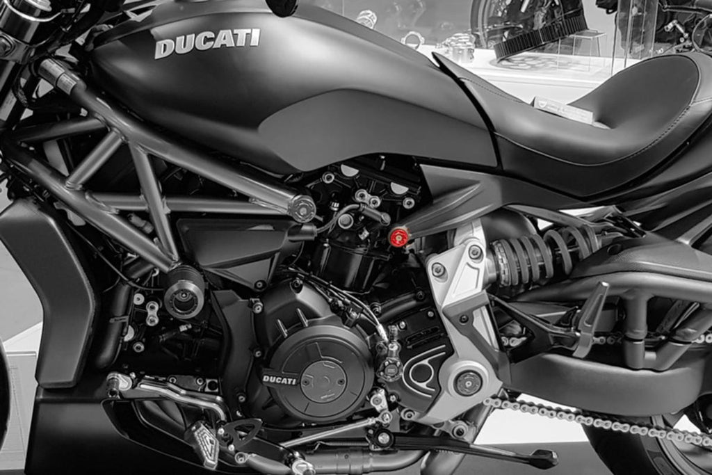 CNC Racing Rear frame holes plug Ducati XDiavel bicolor - CNC Racing image 3