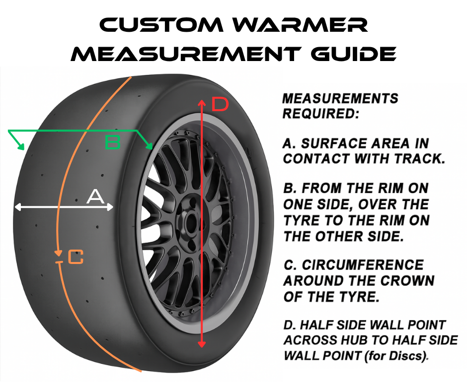 Custom Size Tyre Warmers - Sportsbike