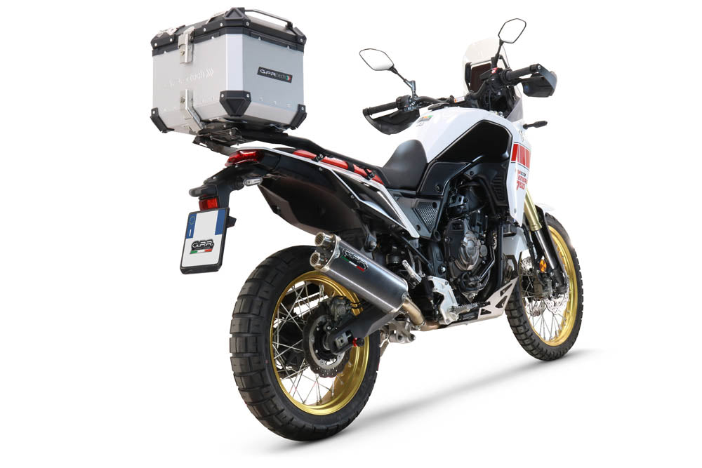 GPR Tech Alpi-Tech 35L Aluminium Top Case with Roof Rack & Specific Fitting Plate - Yamaha Tenere 700 (2019–2020) - Silver - image 2