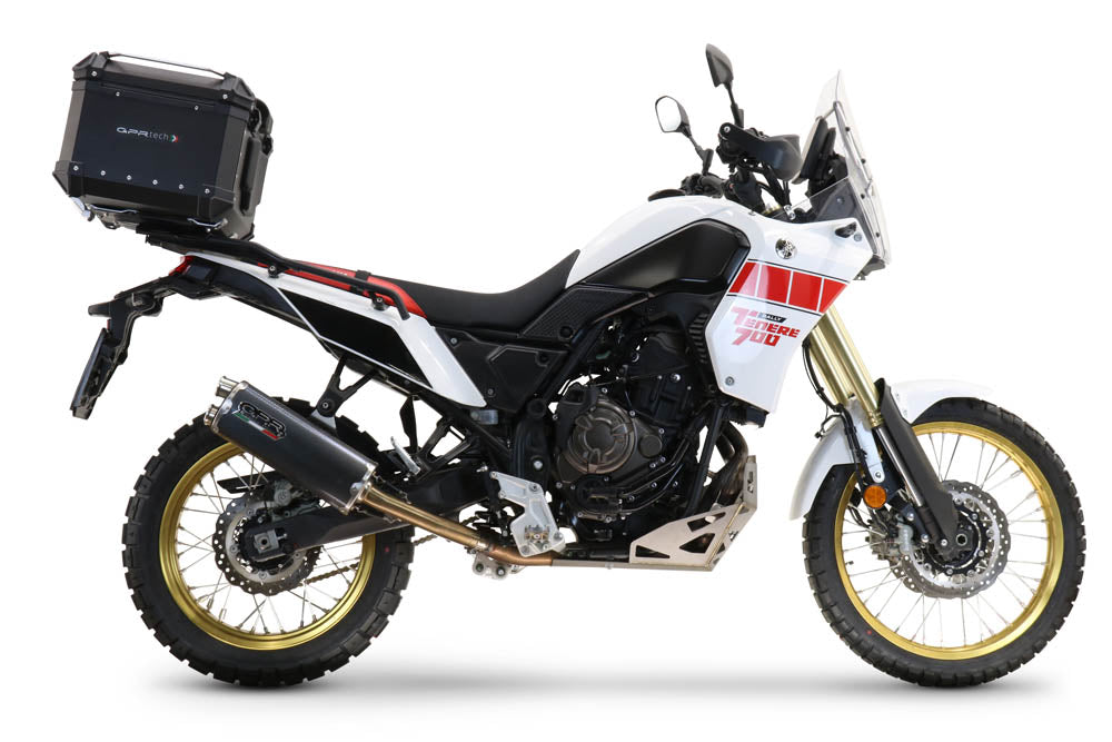 GPR Tech Alpi-Tech 35L Aluminium Top Case with Roof Rack & Specific Fitting Plate - Yamaha Tenere 700 (2019–2020) - Black