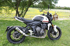 GPR exhaust Triumph Trident 660 2021-2024, M3 Titanium Natural, full system exhaust legal for UK and non-EU countries including removable db killer - GPR Exhausts