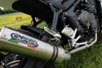 GPR exhaust Triumph Trident 660 2021-2024, M3 Titanium Natural, full system exhaust legal for UK and non-EU countries including removable db killer - GPR Exhausts