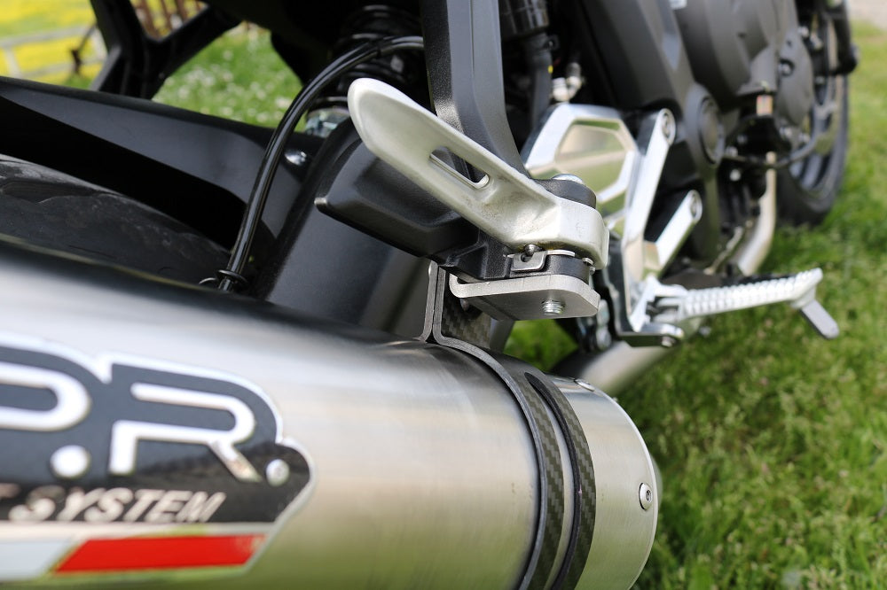 GPR exhaust Triumph Trident 660 2021-2024, M3 Titanium Natural, full system exhaust legal for UK and non-EU countries including removable db killer - GPR Exhausts