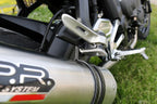 GPR exhaust Triumph Trident 660 2021-2024, M3 Titanium Natural, full system exhaust legal for UK and non-EU countries including removable db killer - GPR Exhausts