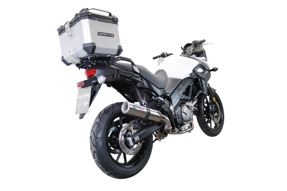 GPR Tech Alpi-Tech 35L Aluminium Top Case with Specific Fitting Plate - Suzuki V-STROM 650 (2012–2016) - Silver - image 2