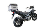 GPR Tech Alpi-Tech 55L Aluminium Top Case with Specific Fitting Plate - Suzuki V-STROM 650 (2012–2016) - Silver