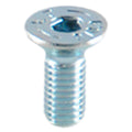 LighTech Flat Head Socket Cap Screw Uni5933 M8x20 (Galvanized White)