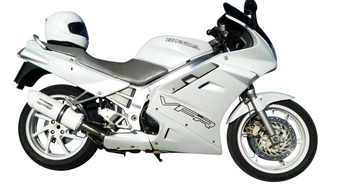 GPR exhaust Honda Vfr 750 F 1994-1997, Albus Ceramic, Homologated legal slip-on exhaust including removable db killer and link pipe - GPR Exhausts