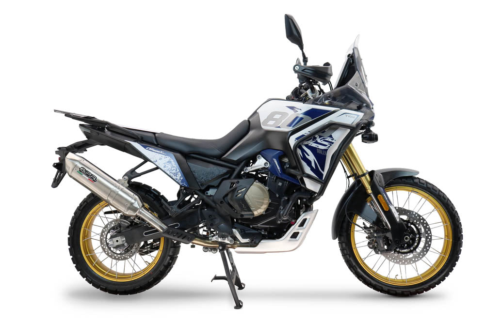 GPR exhaust Voge DS 800 Rally 2025-2026, Furore-X Acciaio Inox, Homologated legal slip-on exhaust including removable db killer and link pipe - GPR Exhausts