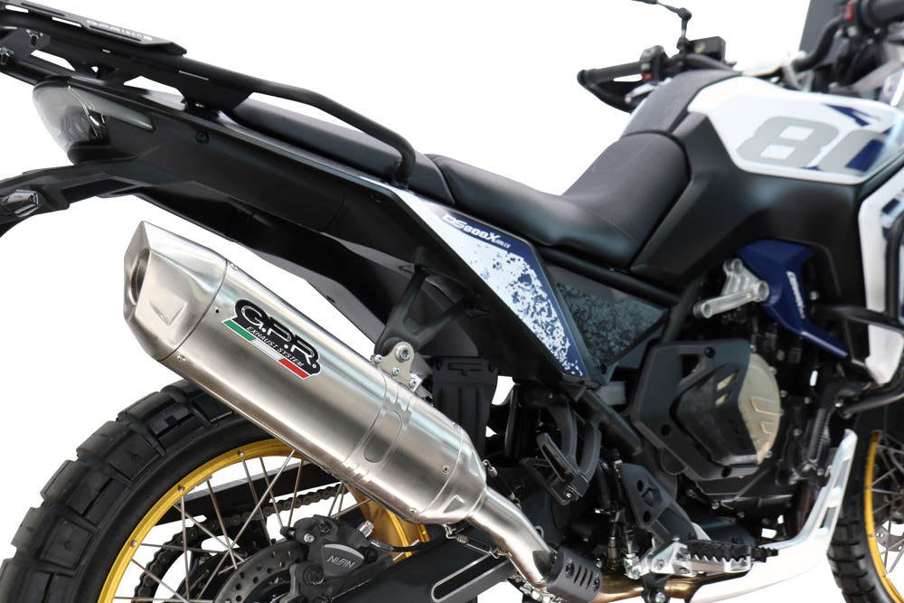 GPR exhaust Voge DS 800 Rally 2025-2026, Furore-X Acciaio Inox, Homologated legal slip-on exhaust including removable db killer and link pipe - GPR Exhausts