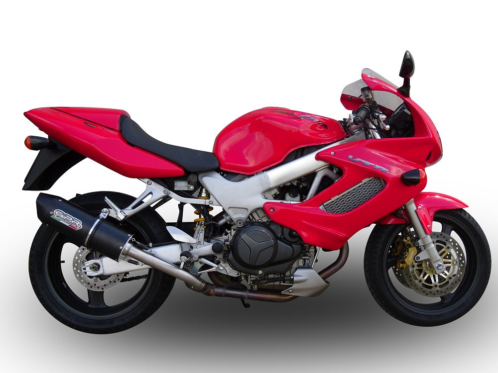 GPR exhaust Honda Vtr 1000 F Firestorm  1997-2007, Furore Nero, Dual Homologated legal slip-on exhaust including removable db killers and link pipes - GPR Exhausts