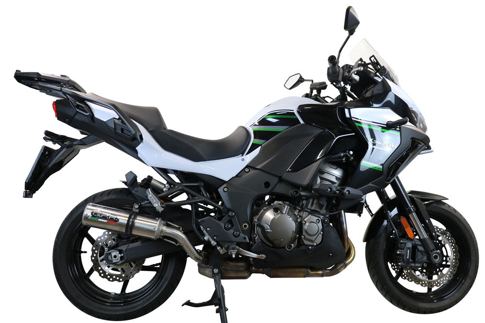 GPR exhaust Kawasaki Versys 1000 I.E. 2021-2024, M3 Inox , Homologated legal slip-on exhaust including removable db killer and link pipe - GPR Exhausts