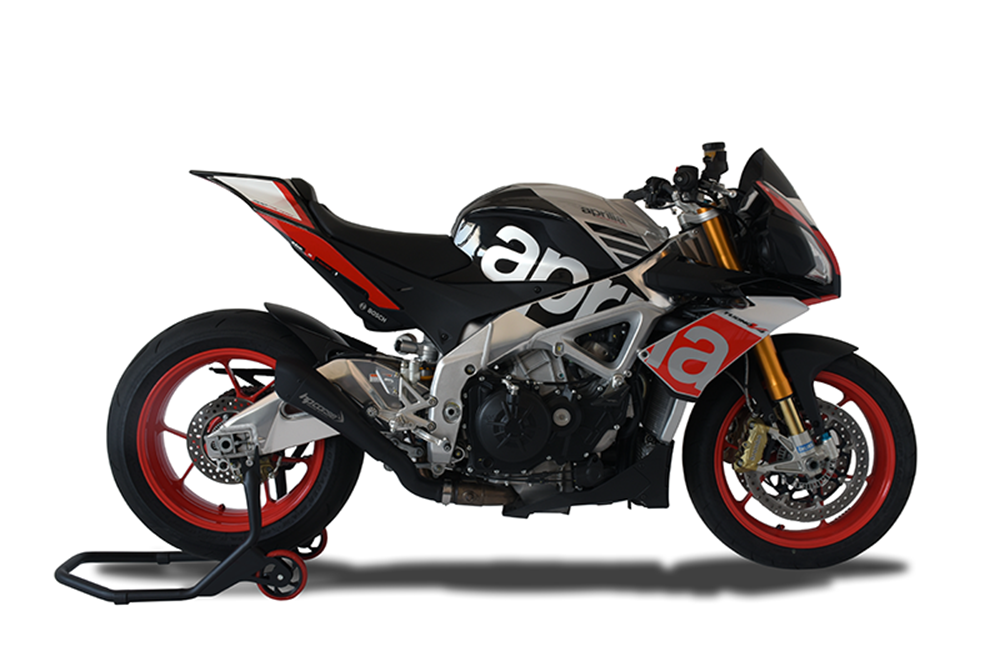 HP Corse Hydroform Black Exhaust for Aprilia Tuono V4 1100 RR - Factory 2015-2016 - HP Corse