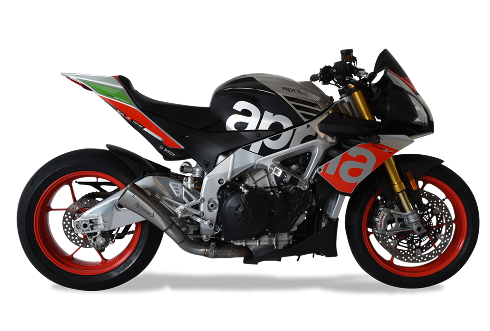 HP Corse Hydroform Short R Satin Exhaust for Aprilia RSV4 RR/RF Tuono V4 1100 RR-Factory 2017-2018 - HP Corse