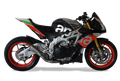 HP Corse Hydroform Short R Satin Exhaust for Aprilia RSV4 RR/RF Tuono V4 1100 RR-Factory 2017-2018 - HP Corse