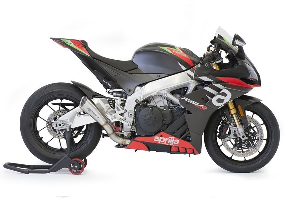 HP Corse Hydroform Short R Satin Exhaust for Aprilia RSV4/Tuono V4 1100 Factory 2019-2020 - HP Corse