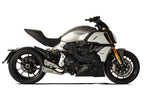 HP Corse Hydroform Short Satin Exhaust for Ducati Diavel 1260 - HP Corse