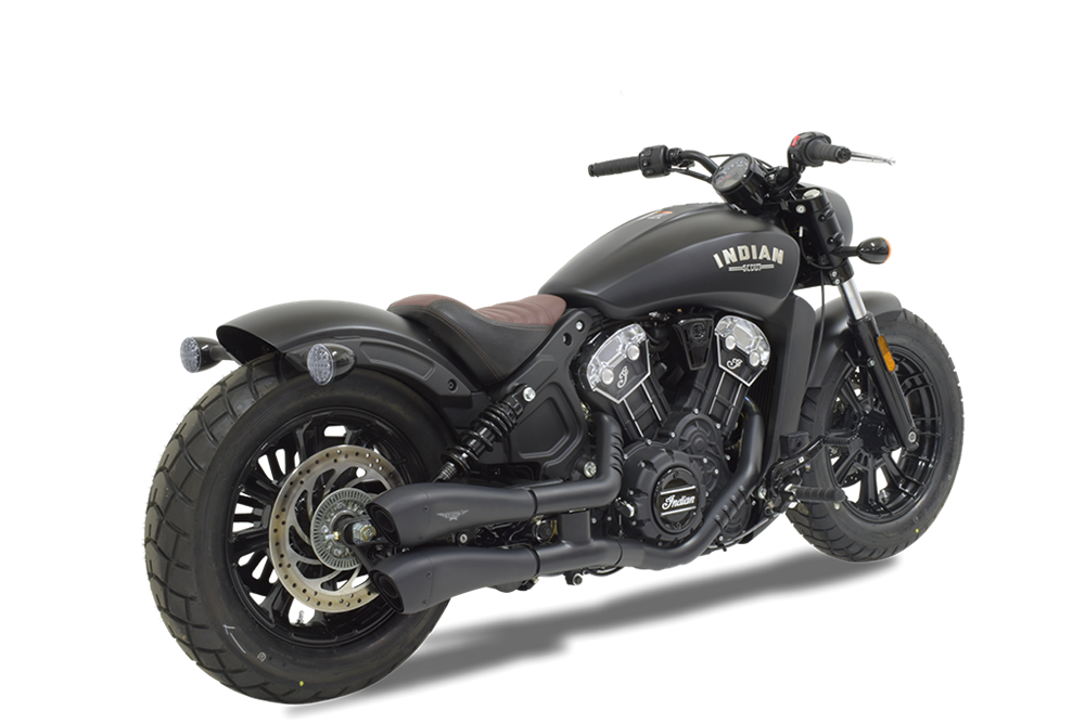 HP Corse Hydroform Black Exhaust for Indian Scout Sixty/Bobber 2018-2023 - HP Corse