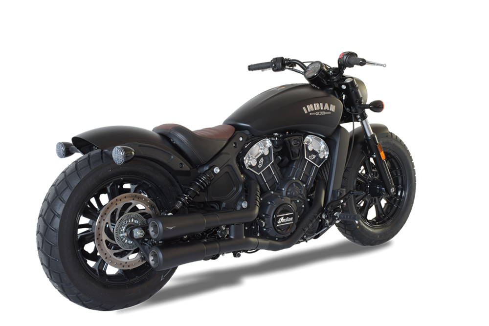 HP Corse Exhaust for Indian Scout Sixty/Bobber V2 Black 2018-2023 - HP Corse