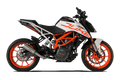 HP Corse GP-07 Satin Exhaust for KTM Duke 390 2017-2020 - HP Corse