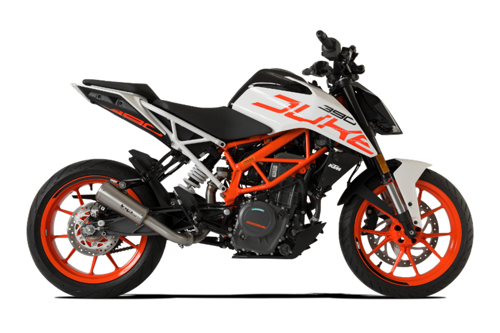 HP Corse GP-07 Satin Exhaust for KTM Duke 390 2017-2020 - HP Corse
