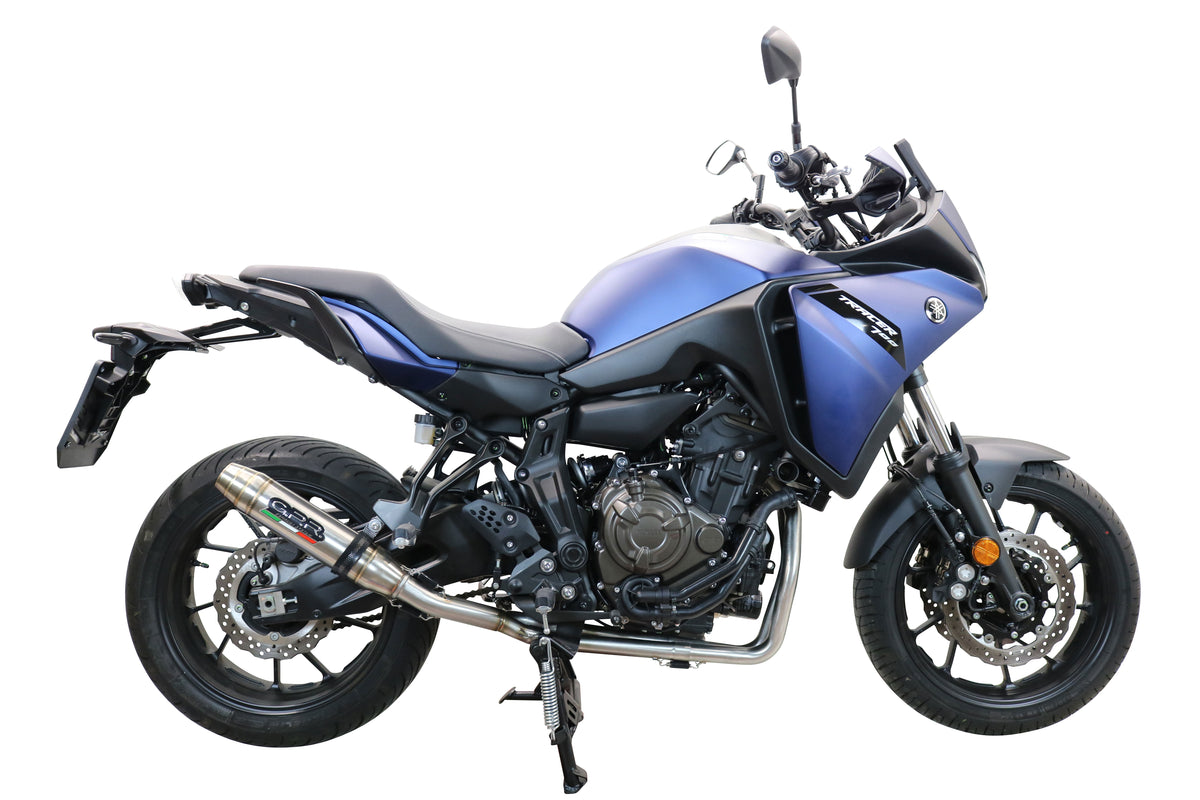 GPR exhaust Yamaha Tracer 7 2021-2024, Deeptone Inox, full system exhaust legal for UK and non-EU countries including removable db killer - GPR Exhausts