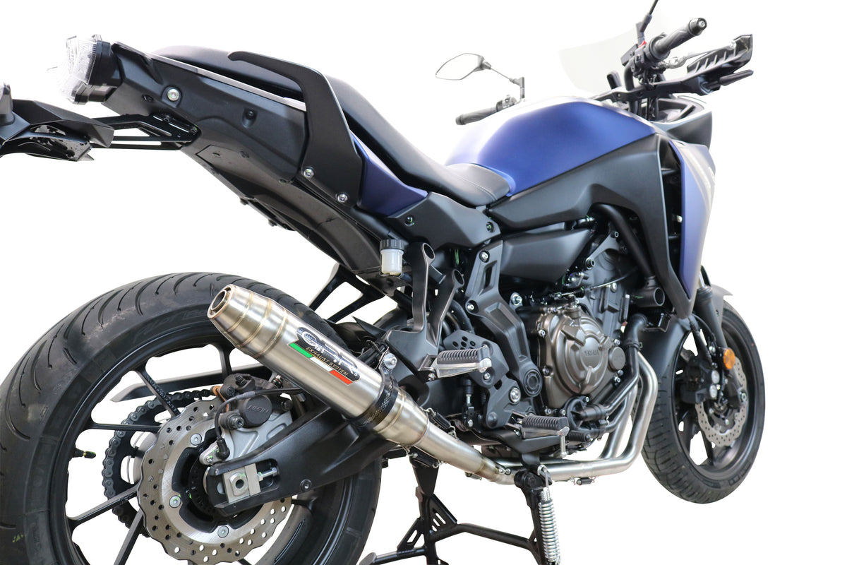 GPR exhaust Yamaha Tracer 7 GT 2020-2024, Deeptone Inox, full system exhaust legal for UK and non-EU countries including removable db killer - GPR Exhausts