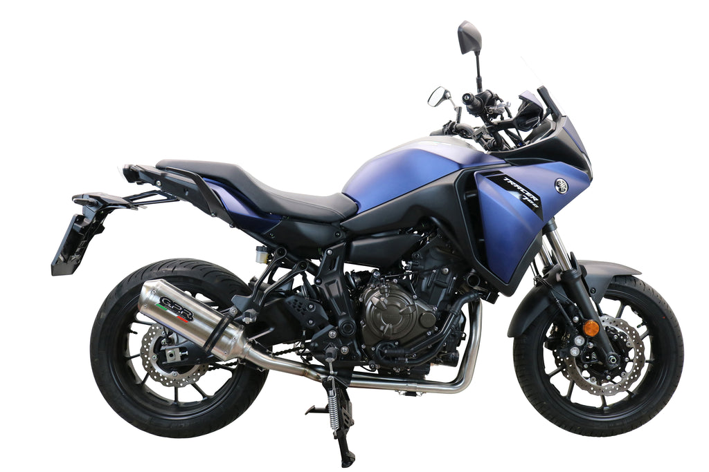 GPR exhaust Yamaha Tracer 700 2020-2021, Satinox , full system exhaust legal for UK and non-EU countries including removable db killer - GPR Exhausts