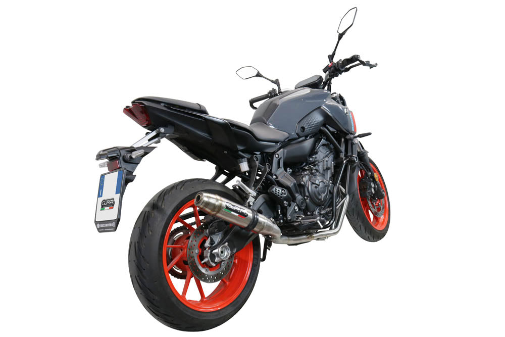 GPR exhaust Yamaha Mt-07  2014-2016, Deeptone Inox, Racing full system exhaust - GPR Exhausts