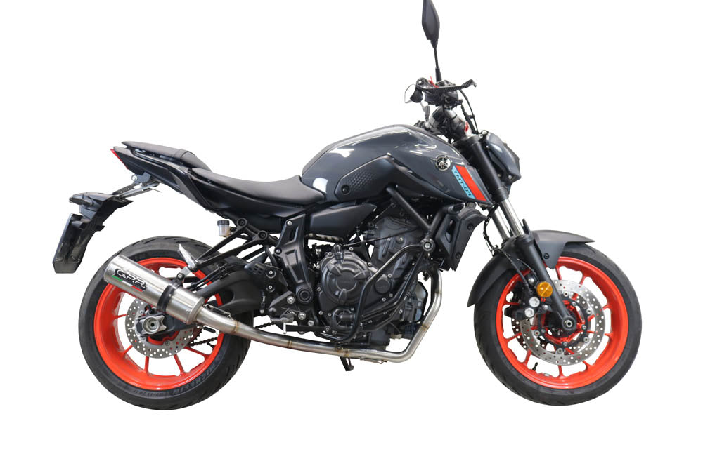GPR exhaust Yamaha Mt-07  2021-2024, M3 Inox , full system exhaust legal for UK and non-EU countries including removable db killer - GPR Exhausts