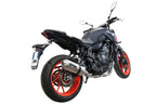 GPR exhaust Yamaha Mt-07  2021-2024, Satinox , full system exhaust legal for UK and non-EU countries including removable db killer - GPR Exhausts