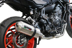 GPR exhaust Yamaha Mt-07  2021-2024, Satinox , full system exhaust legal for UK and non-EU countries including removable db killer - GPR Exhausts