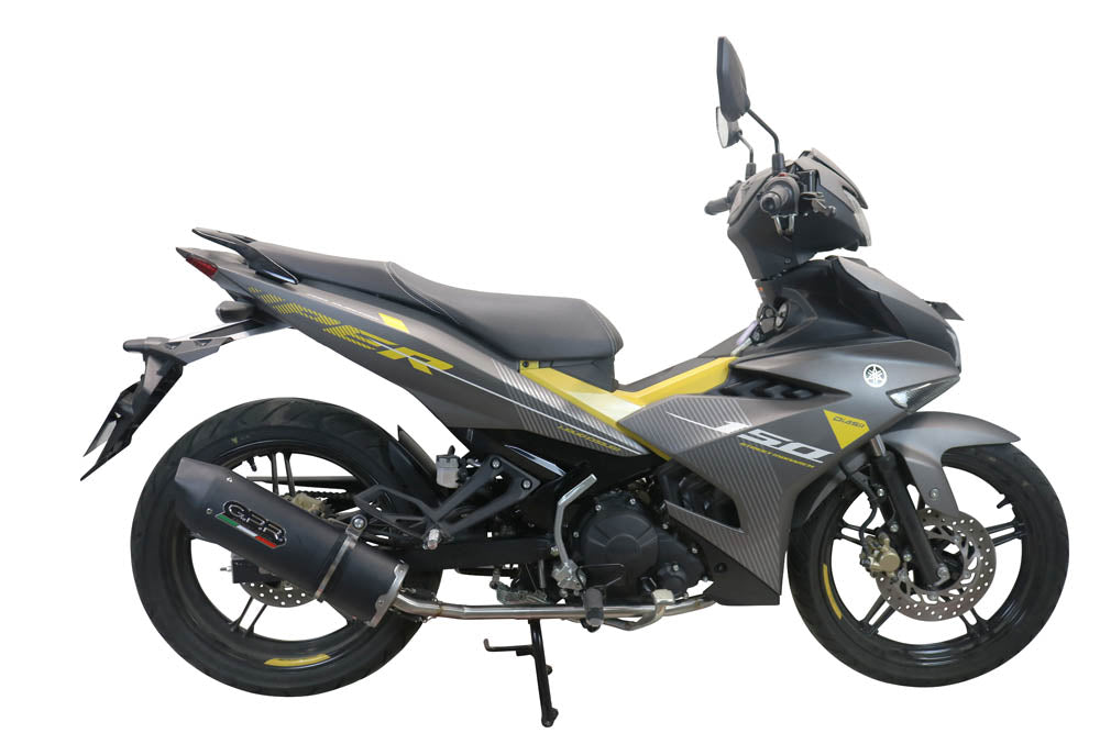 GPR exhaust Yamaha Sniper 150 2021-2022, Furore Nero, Racing full system exhaust, including removable db killer - GPR Exhausts