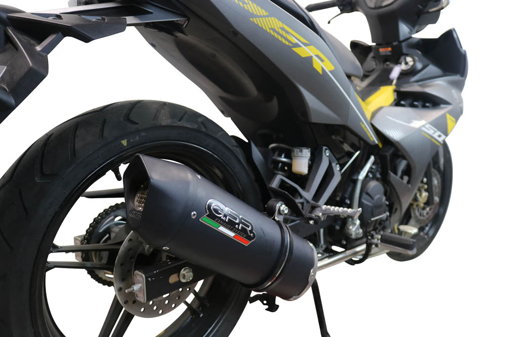 GPR exhaust Yamaha Sniper 150 2021-2022, Furore Nero, Racing full system exhaust, including removable db killer - GPR Exhausts