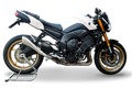 HP Corse Hydroform Satin Exhaust for Yamaha FZ8/FZ8 FAZER 2010-2016 - HP Corse