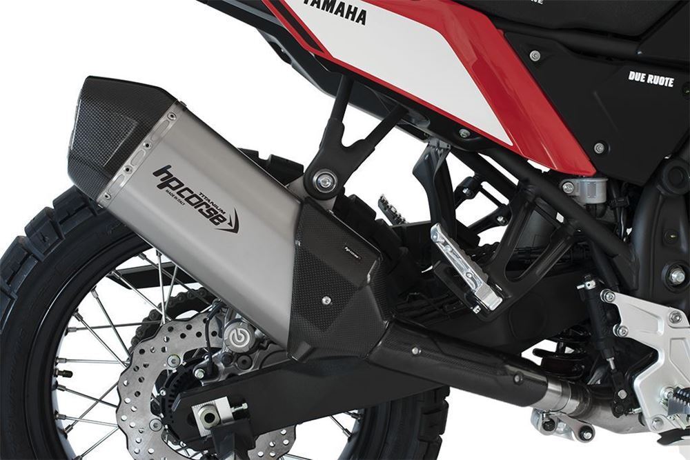 HP Corse SPS Carbon Short Titanium Exhaust for Yamaha Tenere 700 2019-2025 - HP Corse