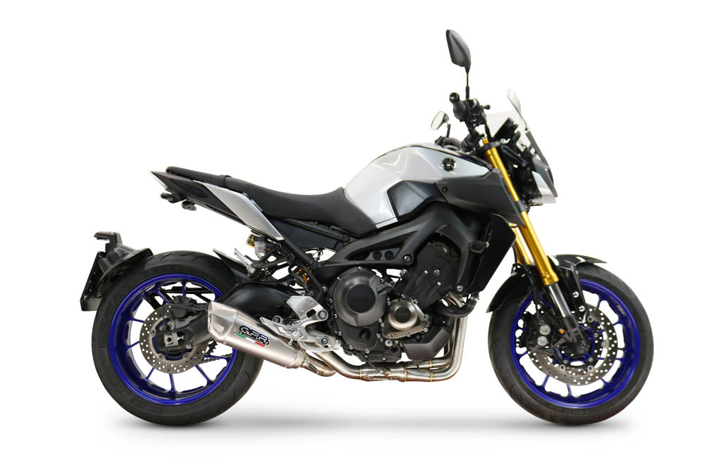 GPR exhaust Yamaha Mt-09 2017-2020, GP-Revo Titanium, Racing full system exhaust, including removable db killer - GPR Exhausts