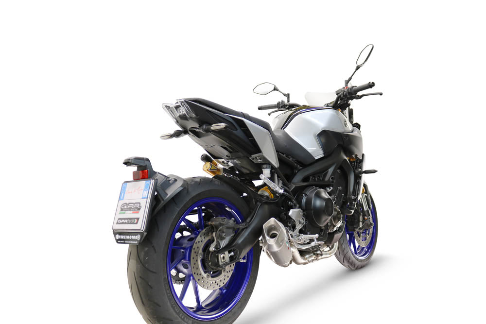 GPR exhaust Yamaha Mt-09 2017-2020, GP-Revo Titanium, Racing full system exhaust, including removable db killer - GPR Exhausts