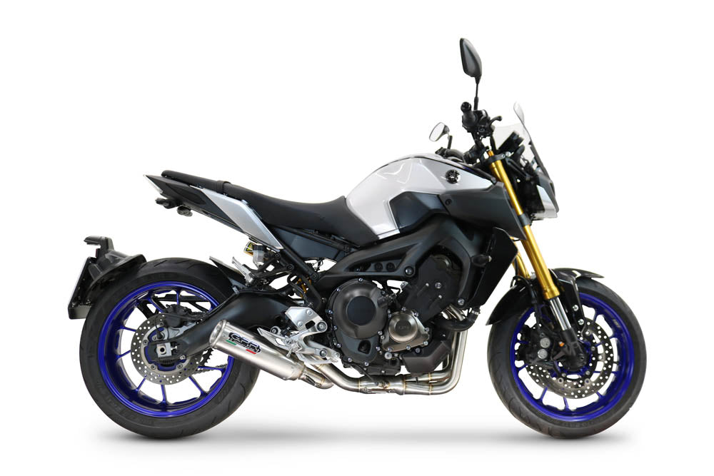 GPR exhaust Yamaha Mt-09 2014-2016, M3 Inox , Racing full system exhaust, including removable db killer - GPR Exhausts