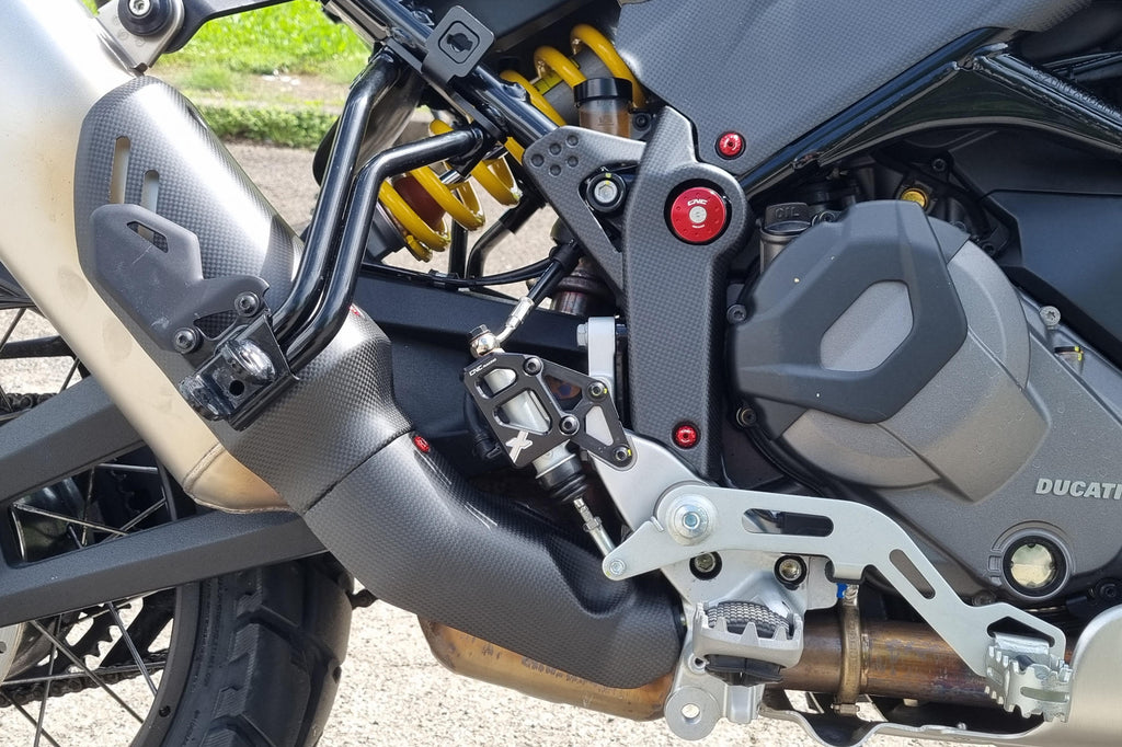 CNC Racing Exhaust Silencer Full Guard for Ducati Desertx – Carbon - CNC Racing image 2