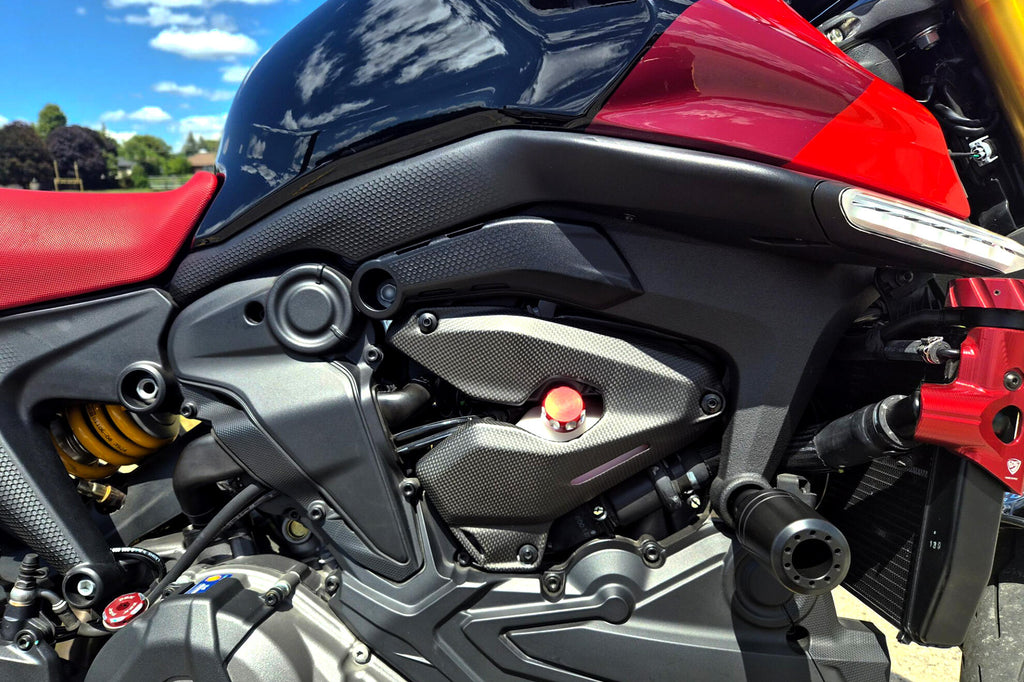 CNC Racing Engine Side Covers Carbon for Ducati Monster 937 - CNC Racing image 2